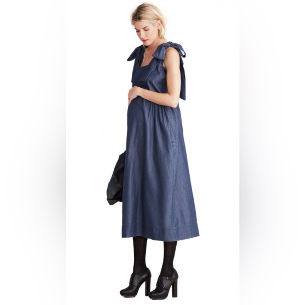 Hatch Maternity Kate Bow Tie Dress